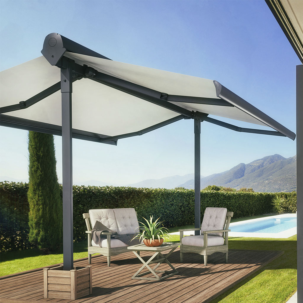 Toldo Doble Proyección Con Porteria - GEMINI